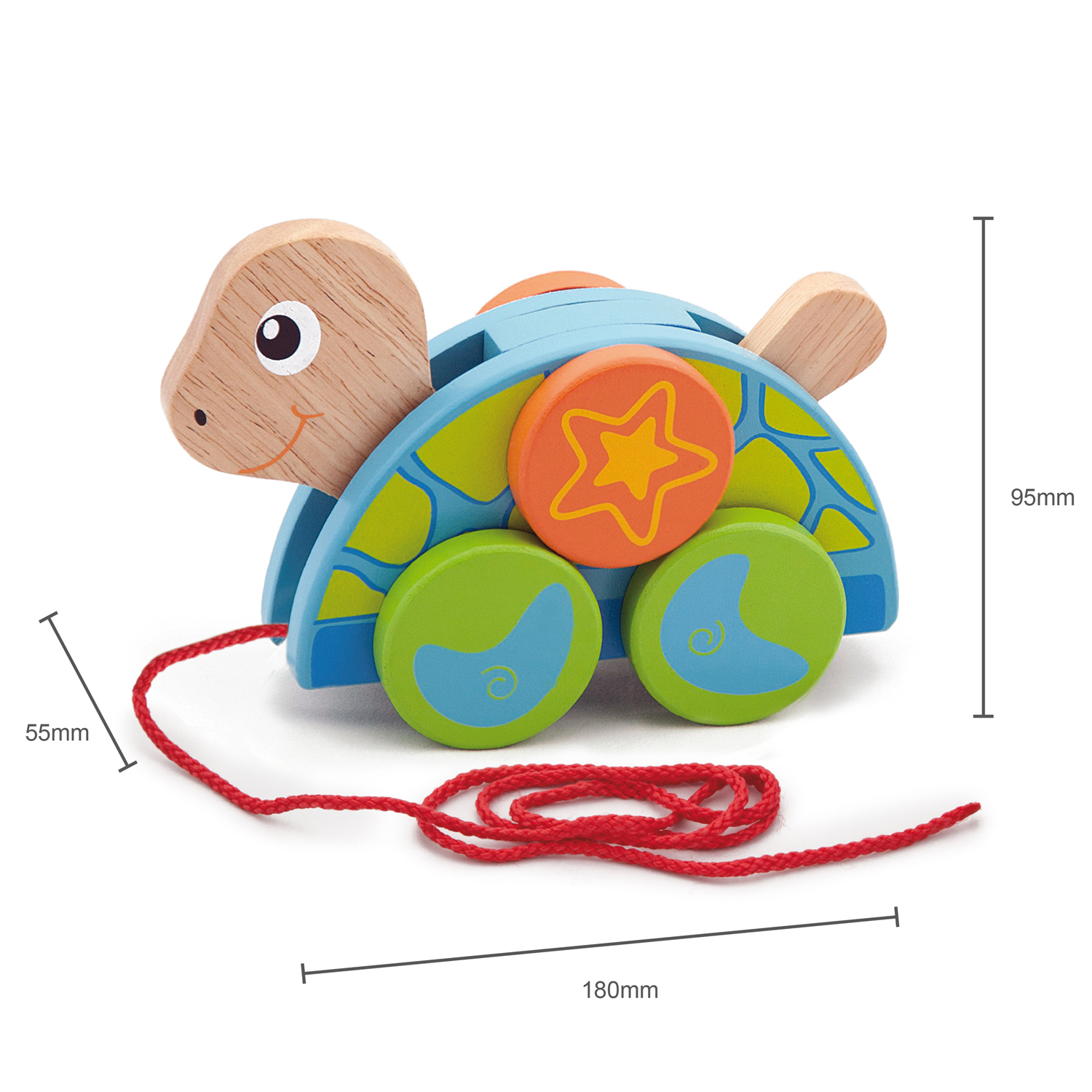 Pull along turtle New Classic Toys